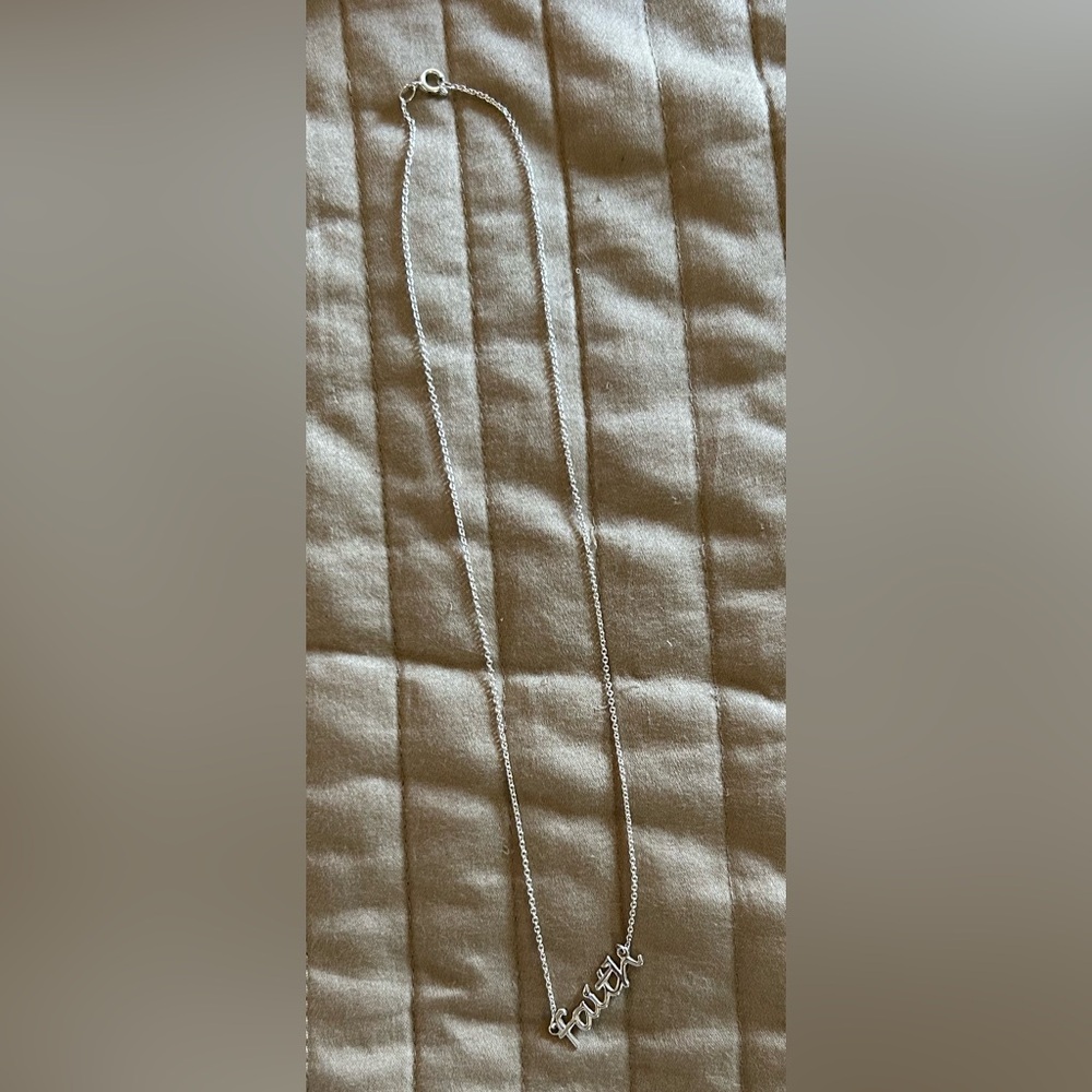 Silver Faith Necklace